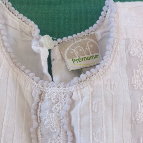 White Premaman dress in excellent condition for 18-month-old girl