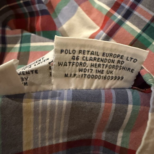 Ralph Lauren men's cotton short-sleeve shirt custom fit XXL like new