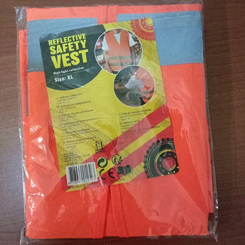 Reflective safety vest new, size XL, pack of 2