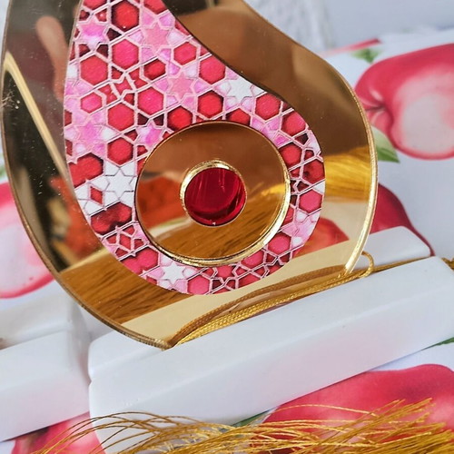 Decorative set with 2 tears and 1 pomegranate new