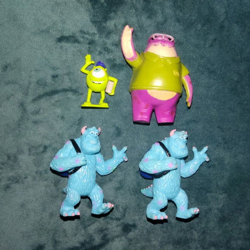 Pixar - Disney figures used, pack of 4 from Monsters Inc.