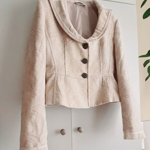 Stefanel jacket new, beige, size S