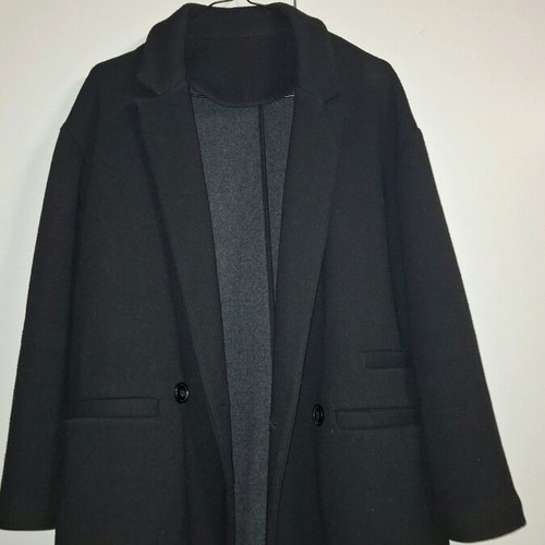 Wool women's jacket black like new L/XL