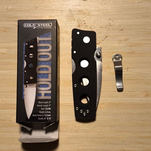 Cold Steel Hold Out 3" new