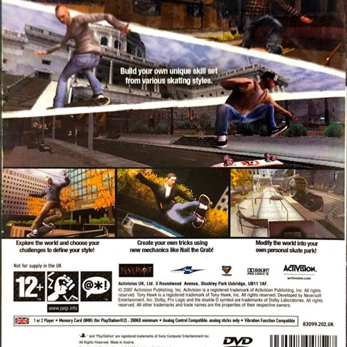 Tony Hawk's Proving Ground PlayStation 2 used