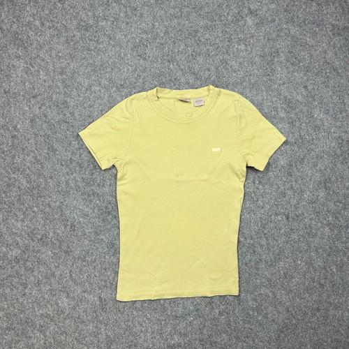 Levi’s yellow women's T-shirt, size XS, classic Batwing logo