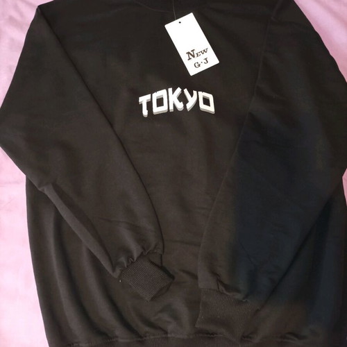 Sweatshirt new, black, size small with long sleeves