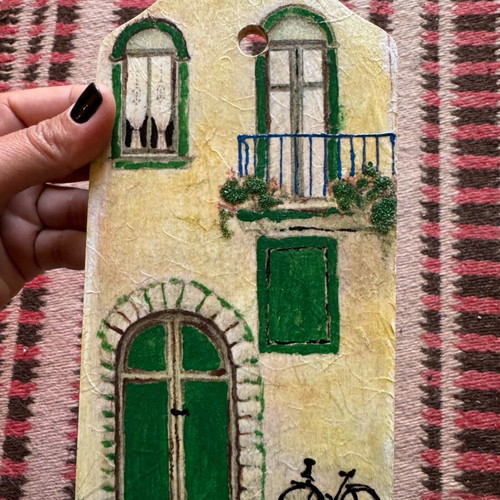 Decoupage frame new handmade with painting