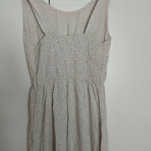 Summer dress used, size M, beige