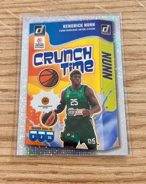 Κάρτα Kendrick Nunn Παναθηναϊκος Crunch Time Panini Euroleague 2024-25