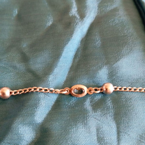 Silver hand chain like new with silver beads and crystals