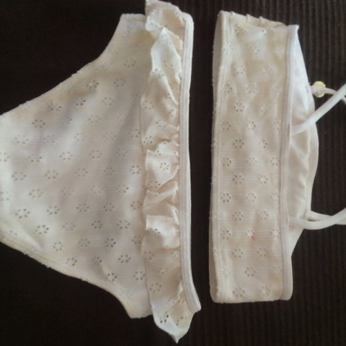 Girls' swimsuit used 110-116 cm white H&M