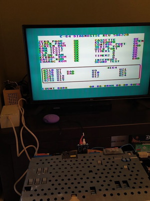 Commodore 128 motherboard used, fully functional
