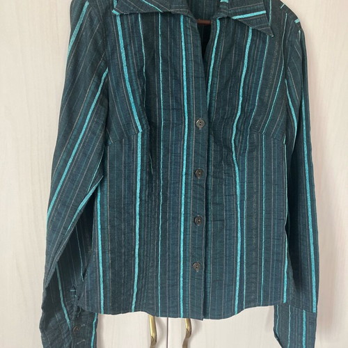 Chaton women's shirt like new, green and turquoise, size XS