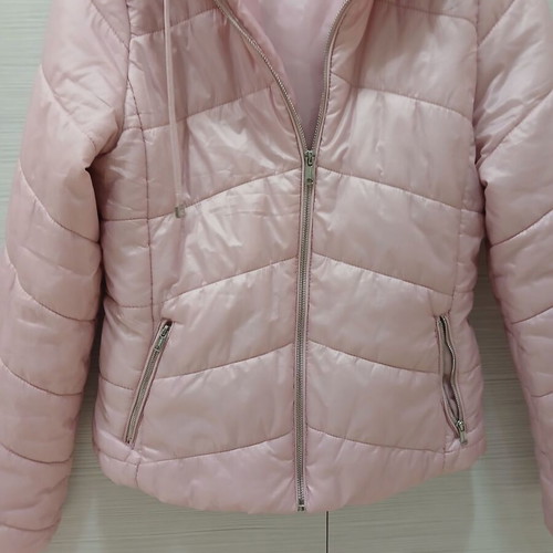 Bershka women's pink jacket new, size L, 100% polyester