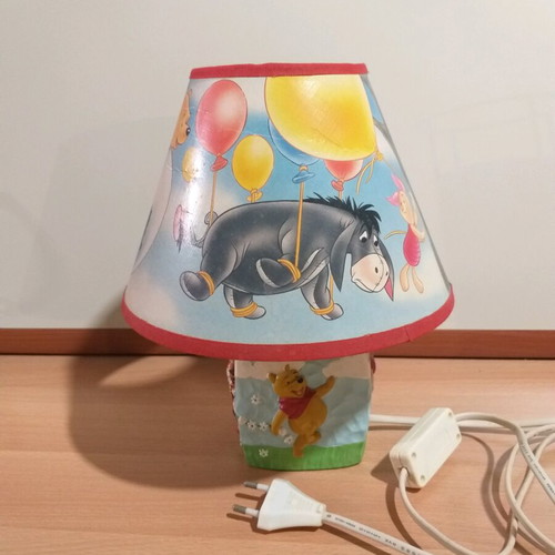 Table lamp Winnie the Pooh ceramic base like new children's