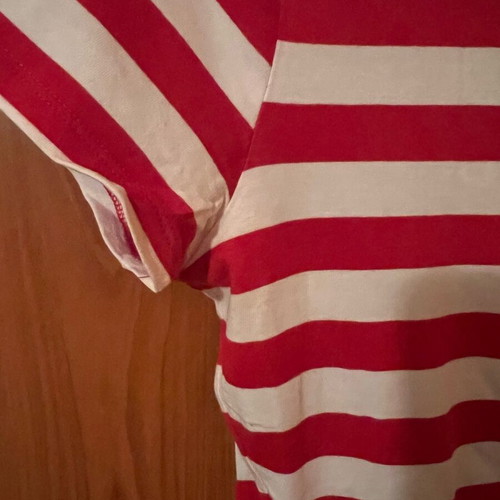 Striped Polo Shirt More&More like new, size 36, white-red