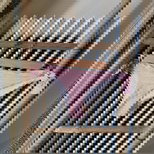 Магио долна част M меко розово с райета регулируемо