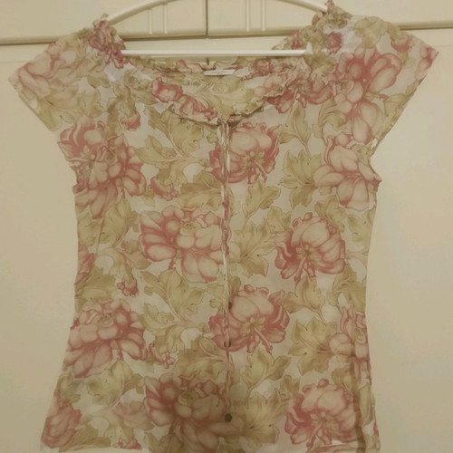 Top floral Massimo Dutti used, size M