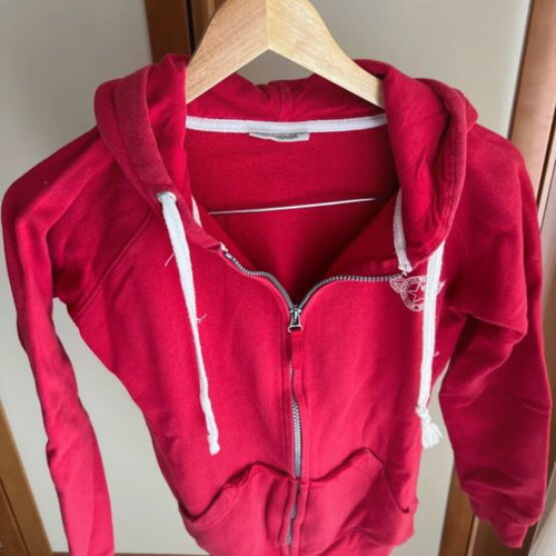 Red hoodie size S like new