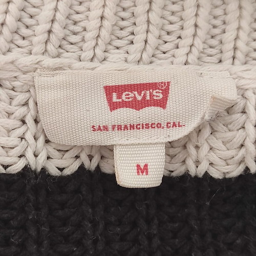 Levi's striped knit sweater 3/4 sleeves used, size M