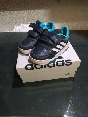 Adidas Kids Shoes Size 22 Like New Blue With Box