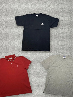 Adidas Champion polo bundle 3 summer t-shirts used, black grey red