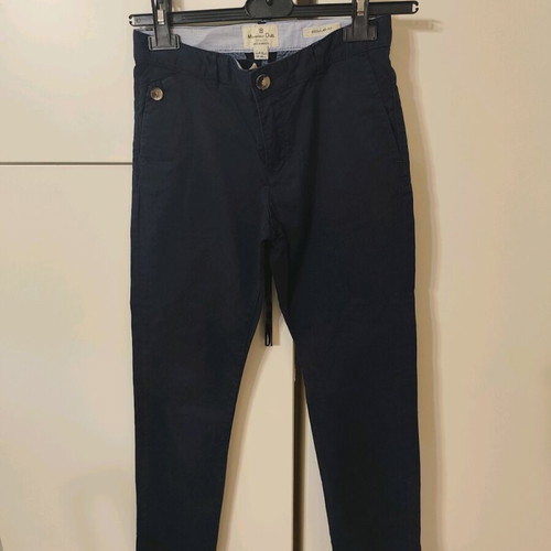 Massimo Dutti blue fabric pants like new for 9-10 years old