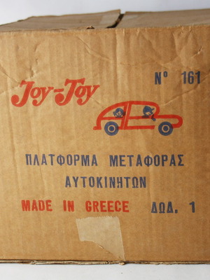 70'S Joy Toy No 161 empty box from car transport platform new