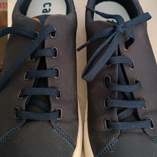 Men's athletic shoes new made from recyclable materials brown