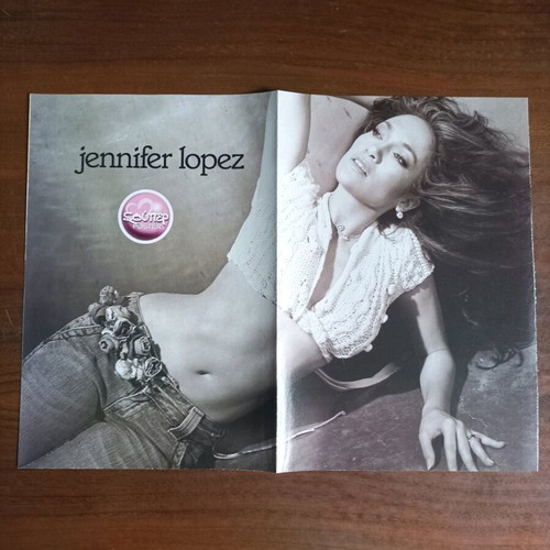Double-sided poster JLO, Robbie Williams, Pink like new