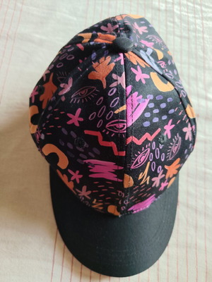 HolySAND Meltemi Mosaic Cap baseball hat like new, one size, black multicolor