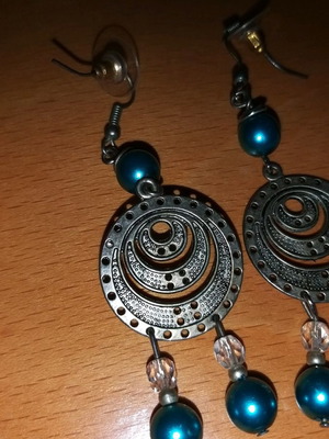 Earrings hanging