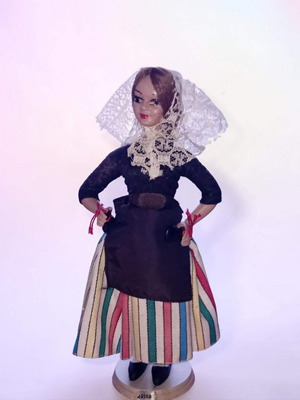 Beibi vintage collectible doll from Spain used, Mallorquina style