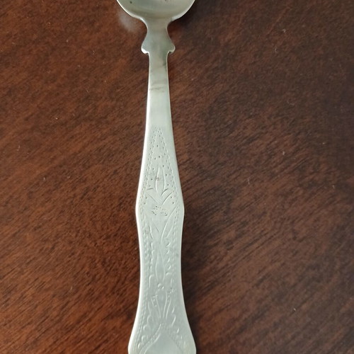 Silver Antique Teaspoons with Tughra Set of 6 Like New