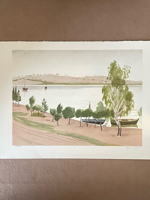 Authentic silk screen printing by Michalis Manousakis like new