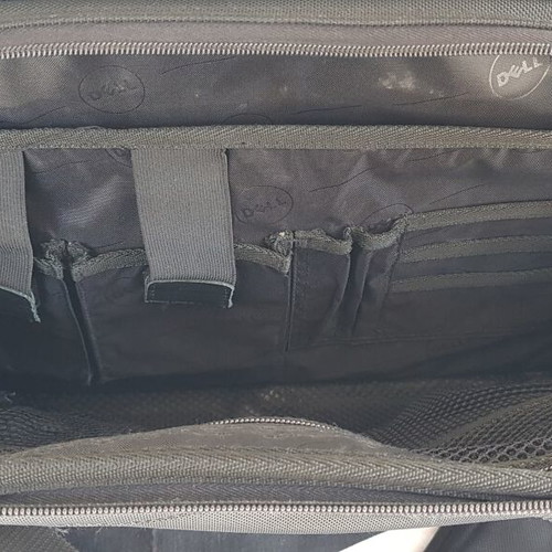 Dell shoulder laptop bag used, black