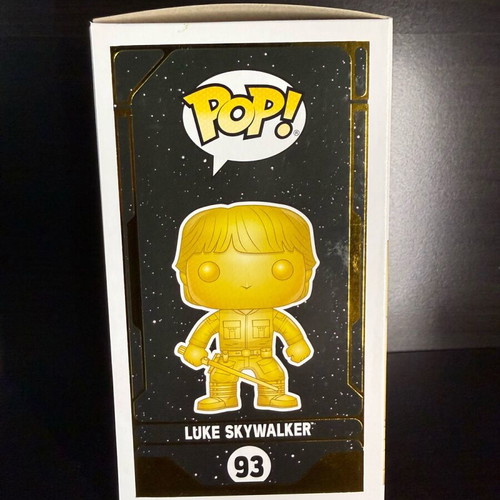 Funko Pop Star Wars Luke Skywalker Gold Metallic #93 mint