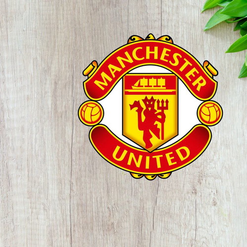 Manchester United sticker made to order, glossy paper