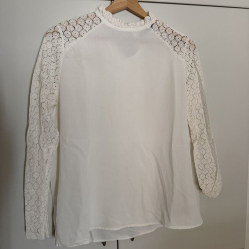 Shein blouse with lace sleeves size M like new