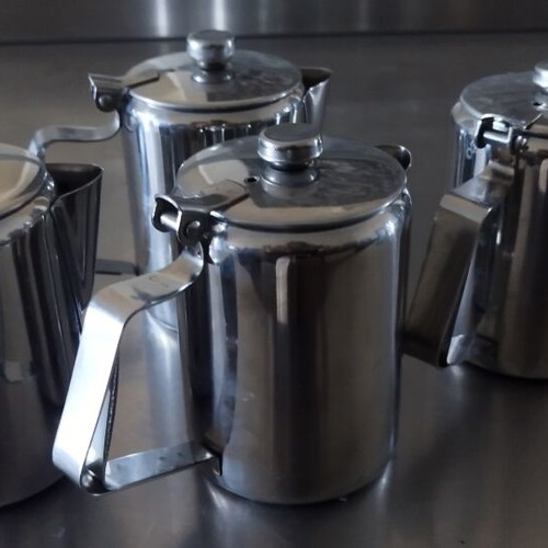 Stainless Steel Coffee Pot Tea Pot 0.20 lt pack of 4 like new