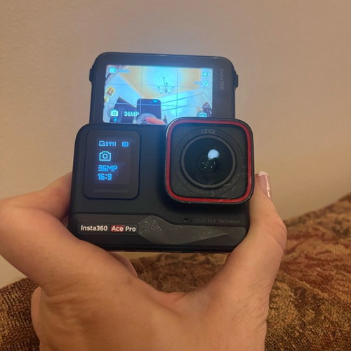 Insta360 Ace Pro used camera with waterproof case