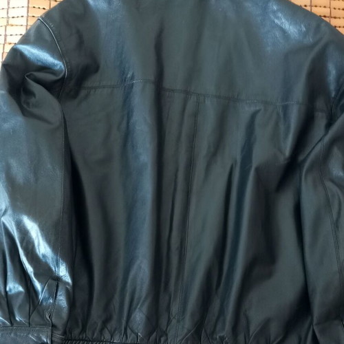 Skins leather jacket black size 52 like new