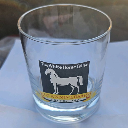 White Horse 250 Years Anniversary Glass 1991 Like New