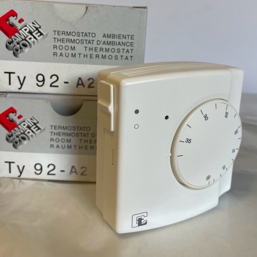 Campini Ty 92-A2 room thermostat new with switch and indicator light