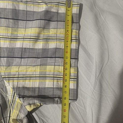 Lee 100% cotton shirt, black and yellow, size L