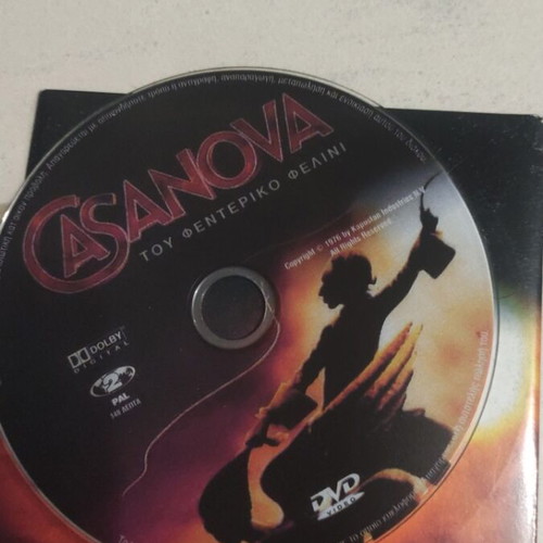 Casanova DVD used, foreign cinema by Federico Fellini, subtitles