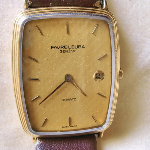 Favre Leuba watch used, vintage Swiss made, unisex