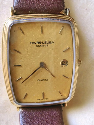 Favre Leuba watch used, vintage Swiss made, unisex