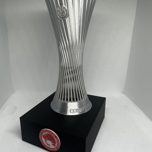 Uefa Europa Conference League Trophy with Olympiacos Emblem like new